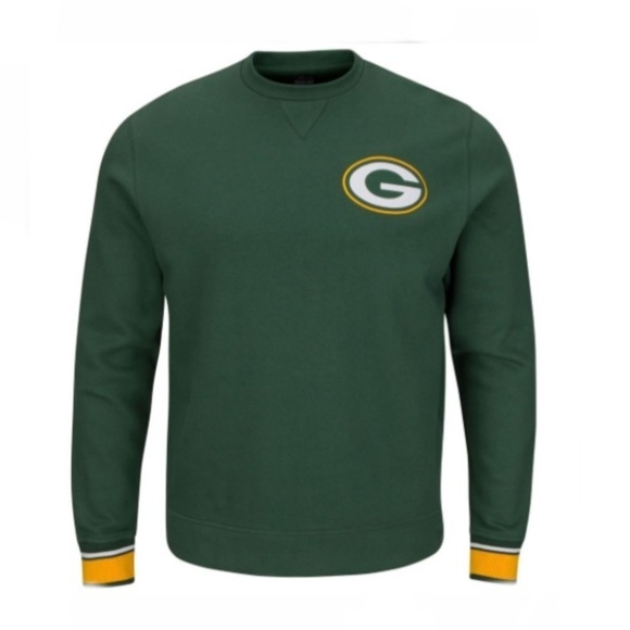 Majestic Other - Green Bay Packers Majestic Cotton Logo Pullover Sweatshirt